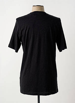 Tricou croială dreaptă mâneci scurte negru JACK & JONES băiat