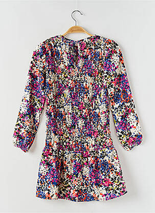 Rochie midi guler rotund mâneci lungi albastru ONLY fată