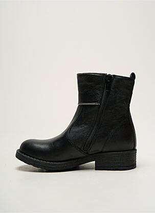 Botine/ghete material neted toc mic negru REQINS fată