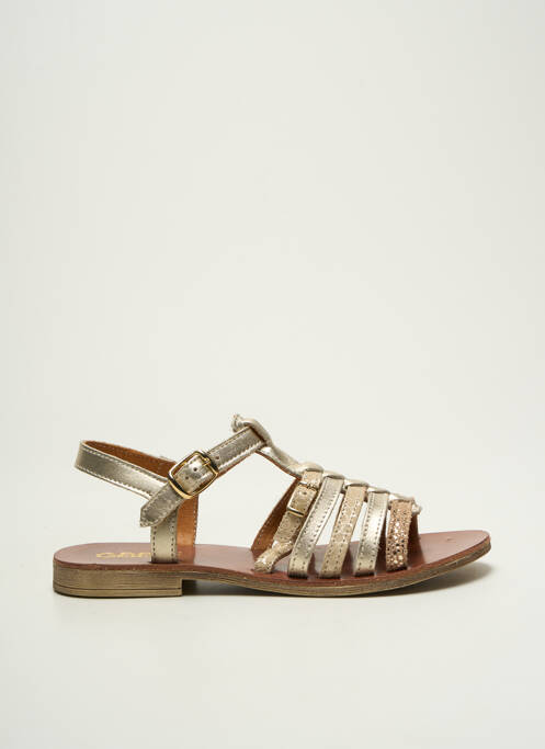 Sandale/Pantofi decupați auriu GBB fată