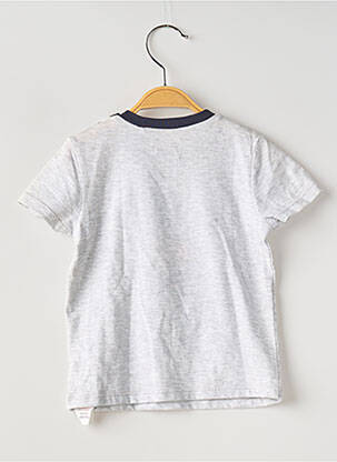 Tricou închidere cu fermoar la umăr mâneci scurte gri IKKS băiat