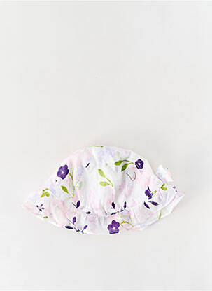 Pălărie imprimeu floral alb ABSORBA fată