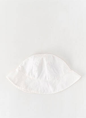 Pălărie țesătură poplin alb ABSORBA fată