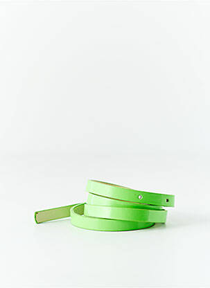 Curea efect material satinat verde CKS femeie
