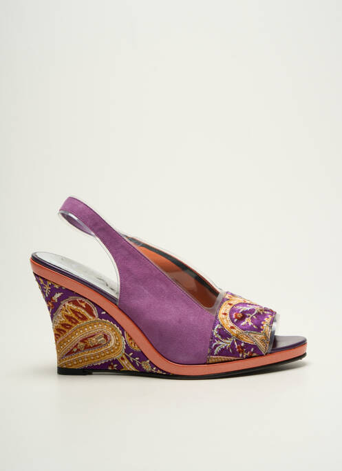 Sandale/Pantofi decupați violet AZUREE femeie