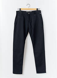Pantalon chino țesătură poplin mărime normală albastru FREEMAN T.PORTER homme
