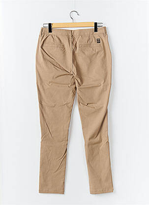 Pantalon chino țesătură poplin mărime normală maro SUN VALLEY bărbat
