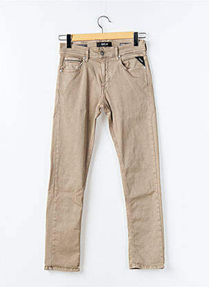 Blugi cu croială slim maro REPLAY bărbat