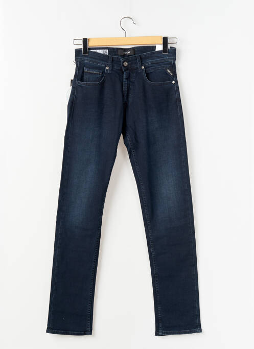 Blugi cu croială slim albastru REPLAY bărbat