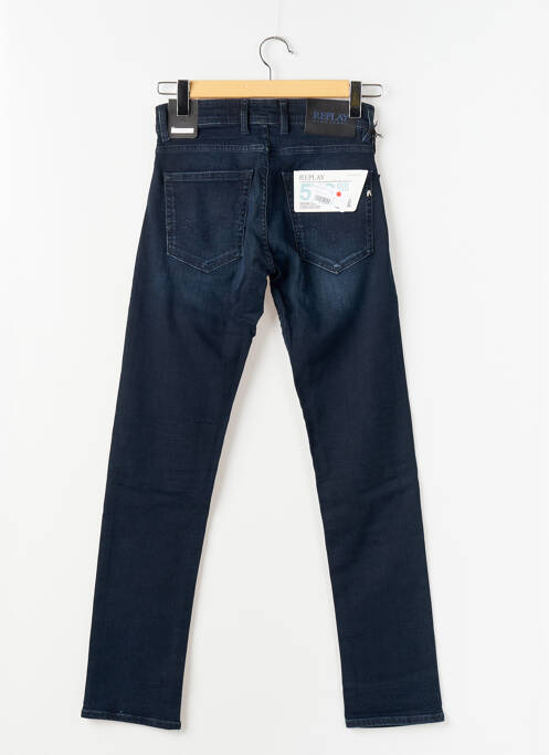 Blugi cu croială slim albastru REPLAY bărbat