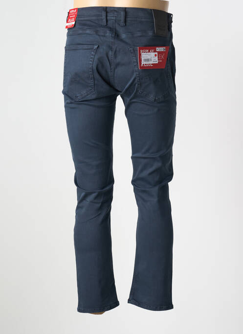 Blugi cu croială slim albastru REPLAY bărbat