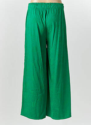 Pantalon larg țesătură crep mărime normală verde FREEMAN T.PORTER femeie