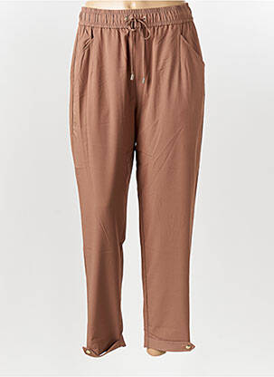 Pantalon slim talie elastică mărime normală maro LIU JO femeie