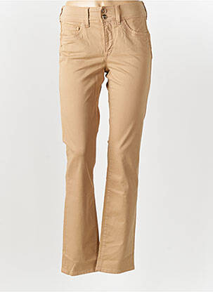 Pantalon slim țesătură poplin mărime normală maro SALSA femeie