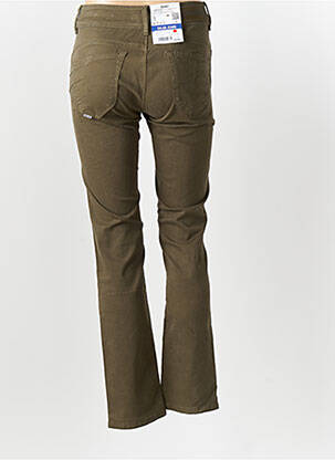 Pantalon slim țesătură poplin mărime normală verde SALSA femeie