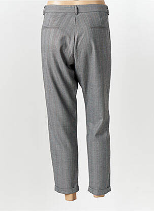 Pantalon slim țesătură poplin mărime normală gri IMPERIAL femeie