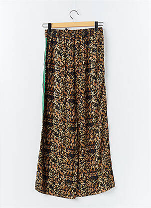 Pantalon evazat talie elastică bej PLEASE femeie