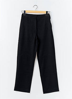 Pantalon drept închidere cu fermoar sub clapetă cu cârlig negru DESIGUAL femeie