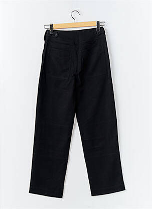 Pantalon drept închidere cu fermoar sub clapetă cu cârlig negru DESIGUAL femeie