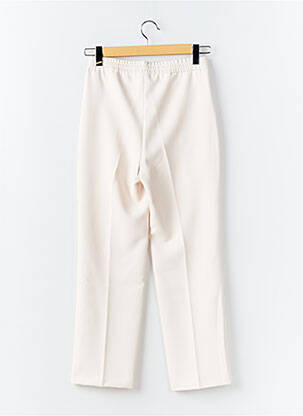 Pantalon drept talie elastică bej LIU  JO femeie