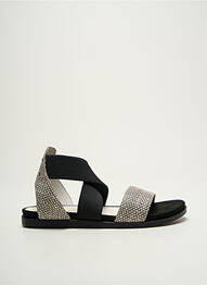 Sandale/pantofi decupați vârf deschis toc plat până la 3 cm negru REGARD femme
