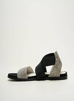 Sandale/pantofi decupați vârf deschis toc plat până la 3 cm negru REGARD femeie