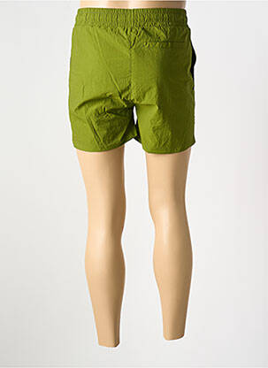 Șort de baie țesătură poplin verde DOUBLEHOOD bărbat