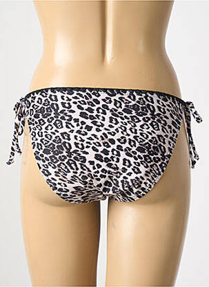 Chiloți de baie efect material satinat bikini negru MOLLY BRACKEN femeie