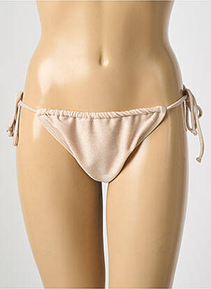 Chiloți de baie efect material satinat bikini bej MOLLY BRACKEN femeie