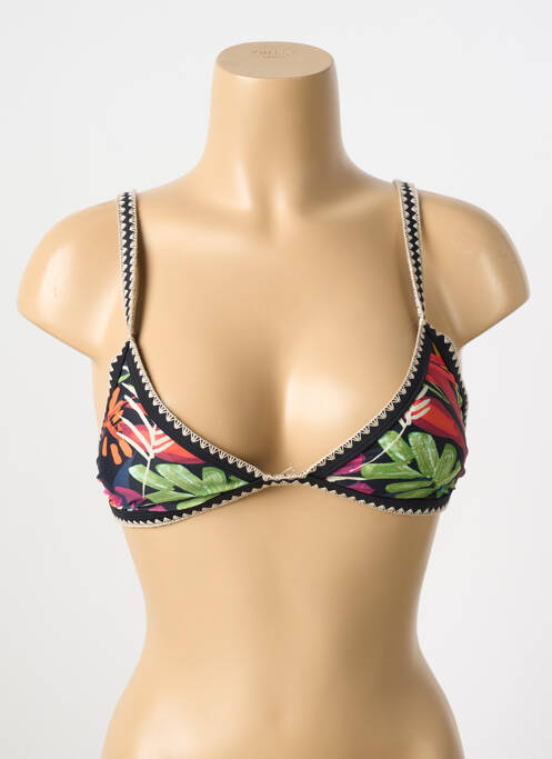 Sutien de costum de baie negru DESIGUAL femeie