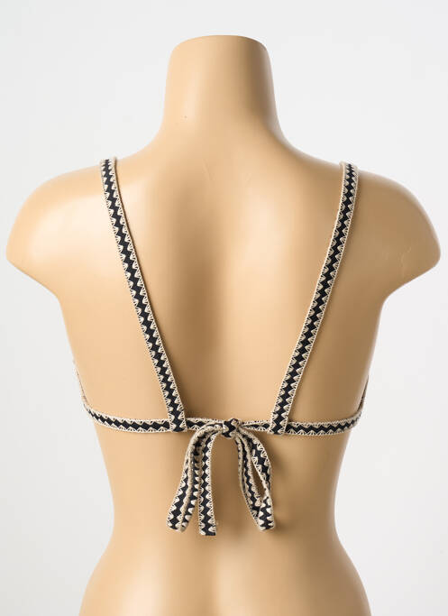 Sutien de costum de baie negru DESIGUAL femeie