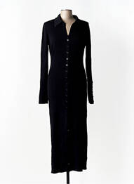 Rochie lungă mâneci lungi mâneci lungi negru H&M femeie