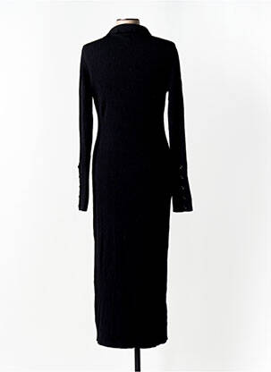 Rochie lungă mâneci lungi mâneci lungi negru H&M femeie