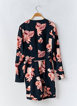 Salopetă scurtă țesătură poplin mâneci lungi albastru H&M femeie