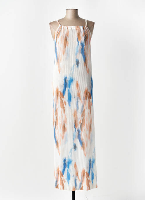 Rochie lungă alb ZARA femeie