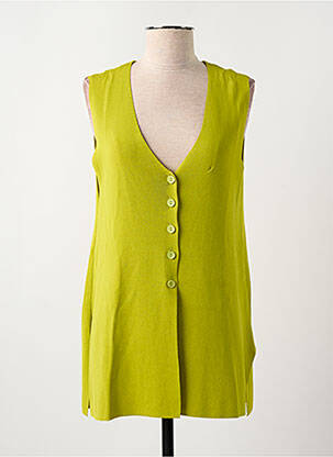 Tunică fără mâneci verde SCORZZO femeie