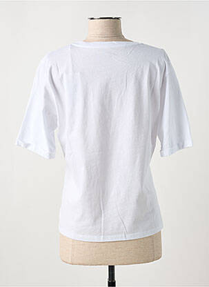 Tricou serigrafie mâneci scurte alb EVA KAYAN femeie