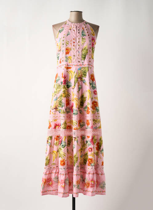 Rochie lungă roz LEO & UGO femeie