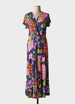 Rochie lungă mâneci scurte mâneci scurte violet ALDO MARTIN'S femeie
