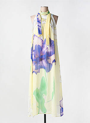 Rochie lungă galben ELISA CAVALETTI femeie