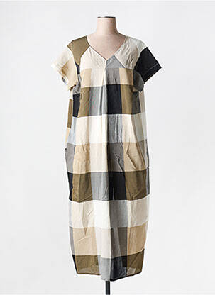 Rochie lungă maro KEDZIOREK femeie