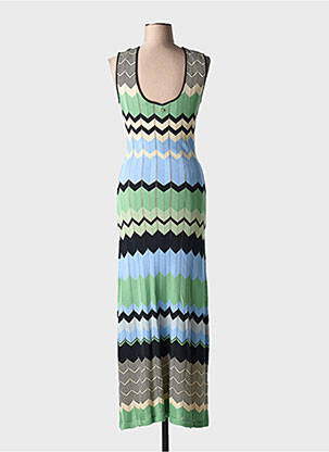 Rochie lungă fără mâneci fără mâneci verde LOLA CASADEMUNT femeie