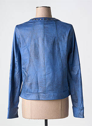 Jachete casual guler rotund albastru ZIA BRAND femeie