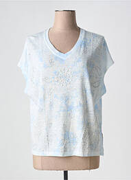 Pulover guler în v mâneci scurte albastru MPC (MA PETITE CAPSULE) femme