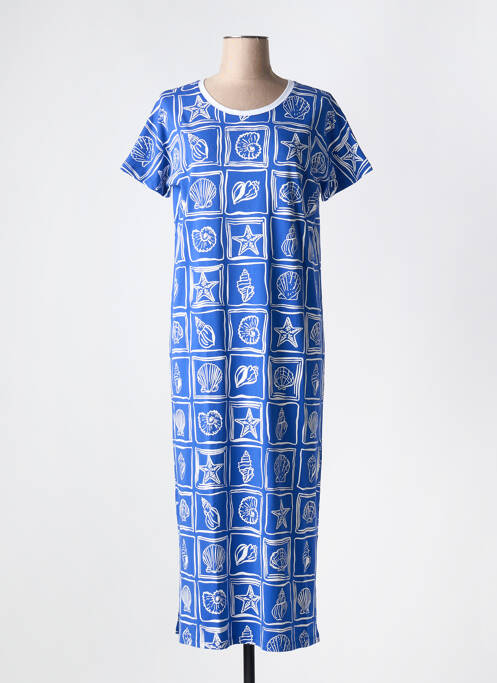 Rochie lungă albastru LEO & UGO femeie