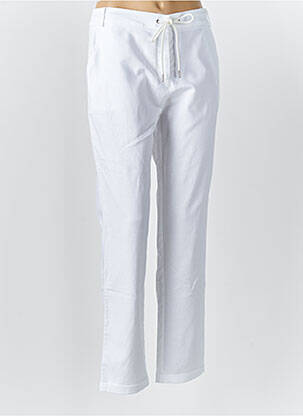 Pantalon drept alb EVA KAYAN femeie