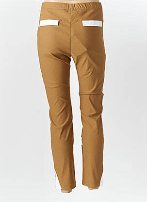 Pantalon slim talie elastică mărime normală maro ELISA CAVALETTI femeie