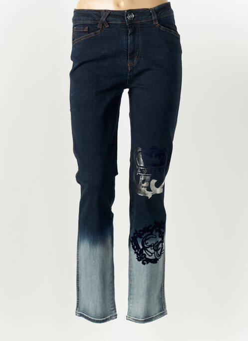 Blugi cu croială slim albastru ELISA CAVALETTI femeie