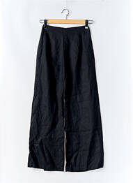Pantalon larg țesătură crep talie înaltă negru FAITHFULL THE BRAND femme