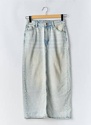 Fustă lungă croială dreaptă albastru & DENIM femeie
